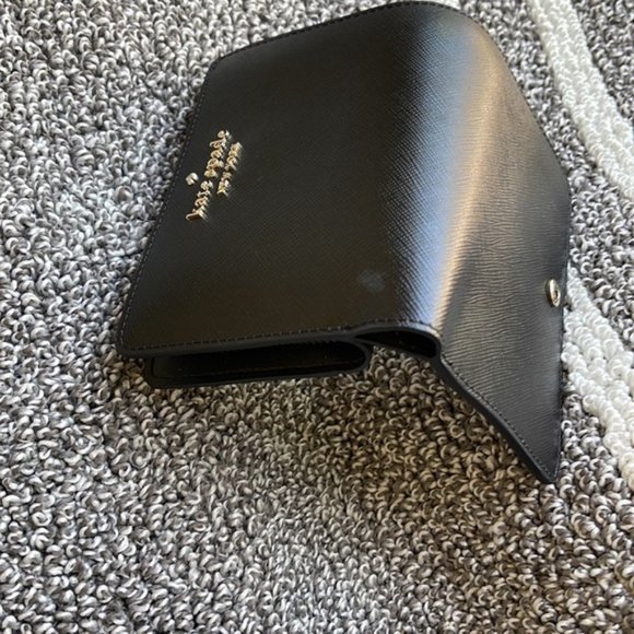 Kate Spade Staci Medium Compact Bifold Wallet Black - Picture 6 of 16